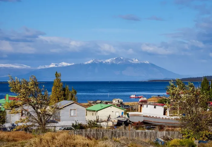 Framed Print : Puerto Natales, Ultima Esperanza Province, Patagonia, Chile