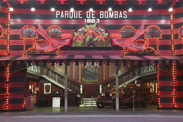 Puerto Rico, South Coast, Ponce, Plaza Las Delicias, Parque de Bombas, firehouse museum