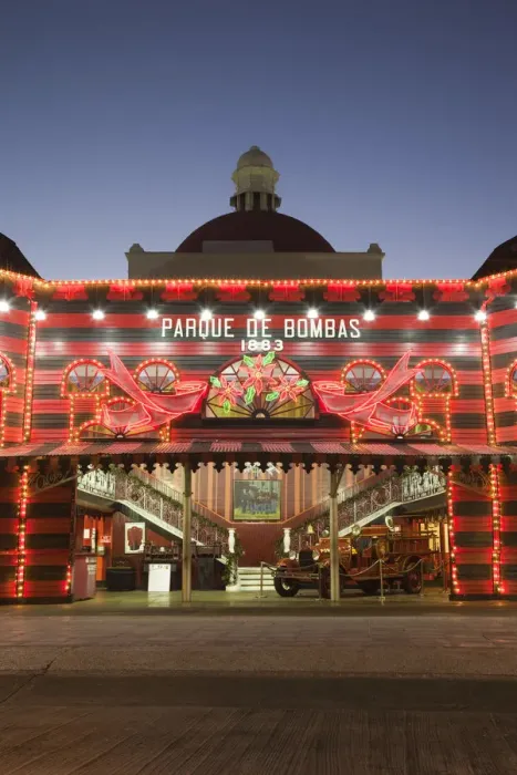 Framed Print : Puerto Rico, South Coast, Ponce, Plaza Las Delicias, Parque de Bombas, firehouse museum Framed Print : Puerto Rico, South Coast, Ponce, Plaza Las Delicias, Parque de Bombas, firehouse museum