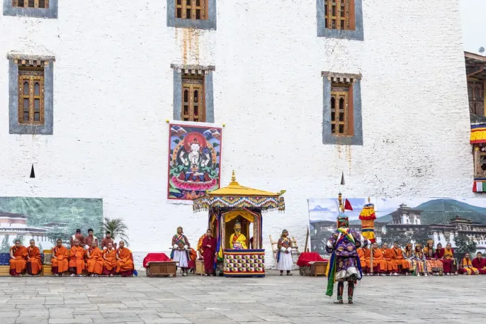 Framed Print : Punakha Tshechu (otherwise known as Punakha Festival), Punakha Dzong, Punakha Framed Print : Punakha Tshechu (otherwise known as Punakha Festival), Punakha Dzong, Punakha
