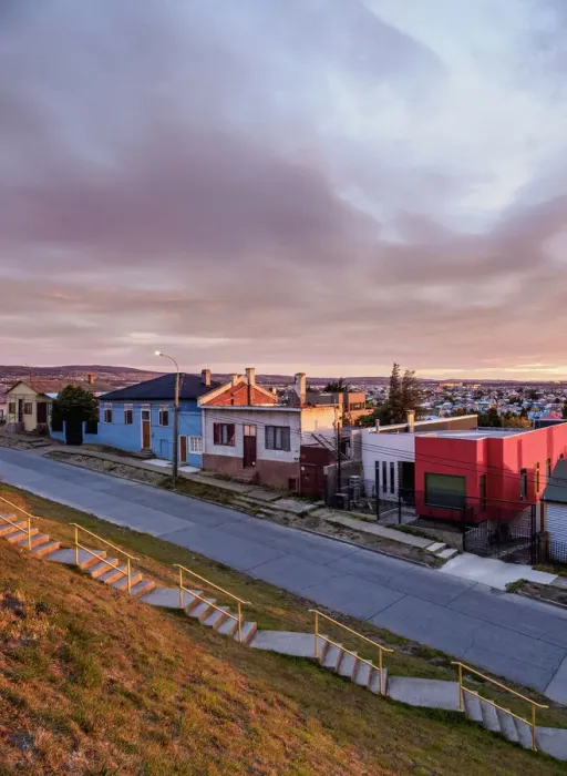 Framed Print : Punta Arenas at sunrise, Magallanes Province, Patagonia, Chile Framed Print : Punta Arenas at sunrise, Magallanes Province, Patagonia, Chile
