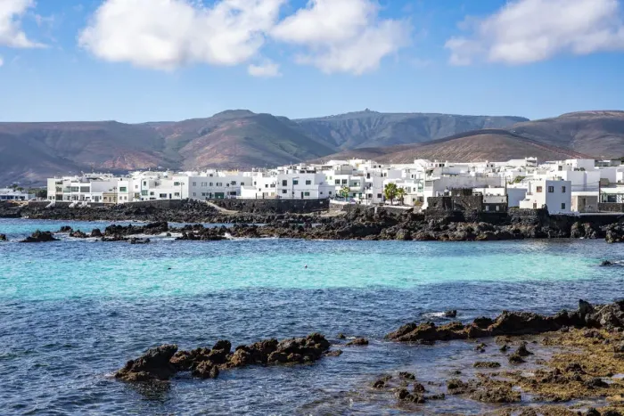 Framed Print : Punta Mujeres, town in Lanzarote north east coast, Canary Islands Framed Print : Punta Mujeres, town in Lanzarote north east coast, Canary Islands