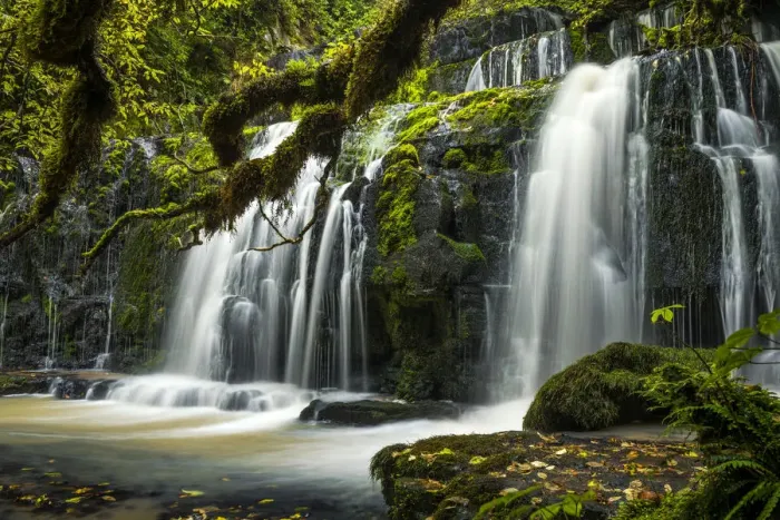Framed Print : Purakaunui Falls, The Catlins, New Zealand