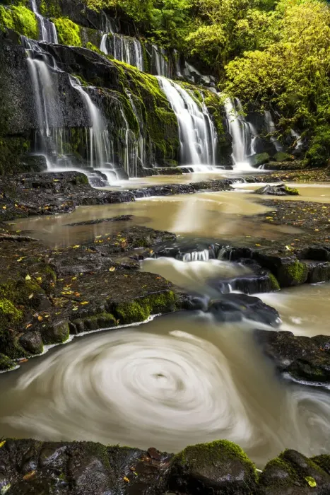 Framed Print : Purakaunui Falls, The Catlins, New Zealand Framed Print : Purakaunui Falls, The Catlins, New Zealand