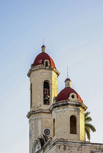 Purisima Concepcion Cathedral, detailed view, Main Square, Cienfuegos