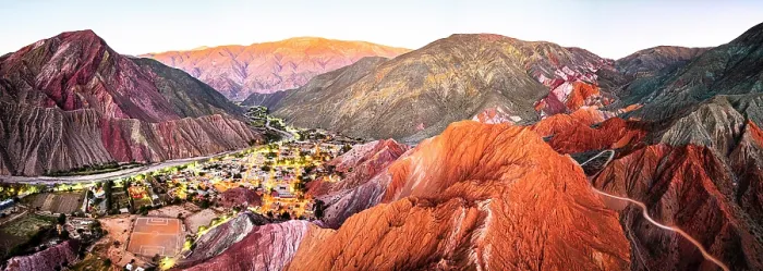 Framed Print : Purmamarca village and colorful mountains, Jujuy, Quebrada de Humahuaca, Argentina Framed Print : Purmamarca village and colorful mountains, Jujuy, Quebrada de Humahuaca, Argentina