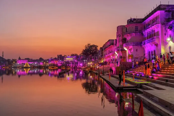 Framed Print : Pushkar Lake at Dusk, Pushkar, Rajasthan, India, South Asia Framed Print : Pushkar Lake at Dusk, Pushkar, Rajasthan, India, South Asia