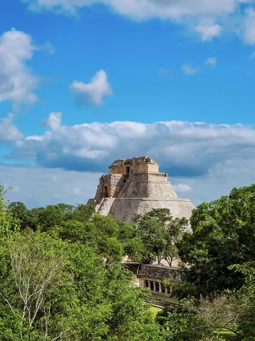 Framed Print : Pyramid of the Fortune-teller or Pyramid of the Magician, elevated view, Uxmal, Yucatan State, Mexico Framed Print : Pyramid of the Fortune-teller or Pyramid of the Magician, elevated view, Uxmal, Yucatan State, Mexico