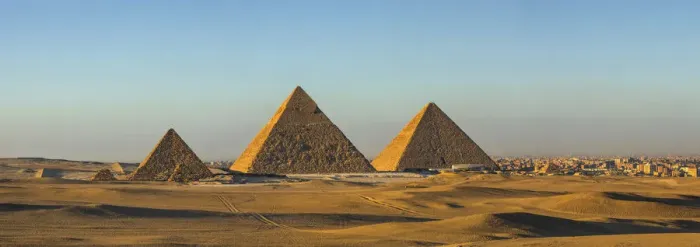 Framed Print : Pyramids of Giza, Giza, Cairo, Egypt