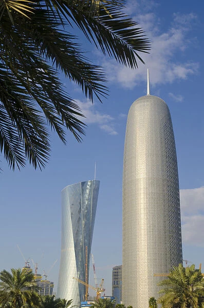 Qatar, Doha, Al Bidda Tower and Burj Qatar