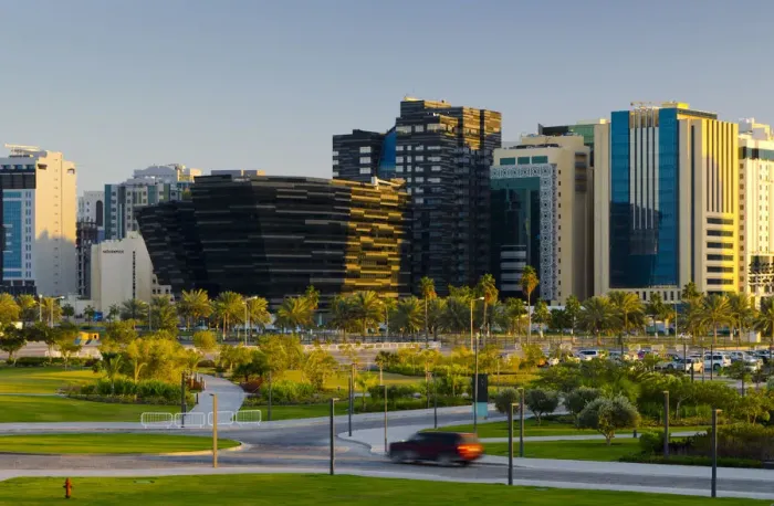 Framed Print : Qatar, Doha, Al Hitmi Office Building Framed Print : Qatar, Doha, Al Hitmi Office Building
