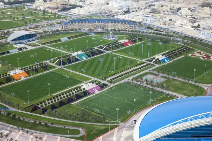 Framed Print : Qatar, Doha, View of Aspire Sports Center Framed Print : Qatar, Doha, View of Aspire Sports Center