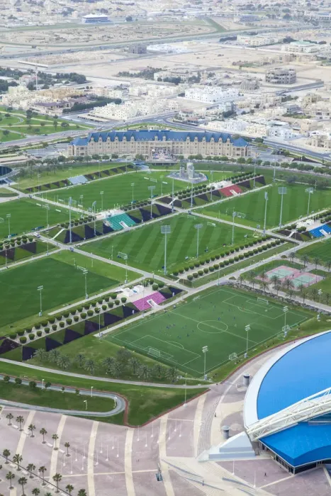 Framed Print : Qatar, Doha, View of Aspire Sports Center Framed Print : Qatar, Doha, View of Aspire Sports Center