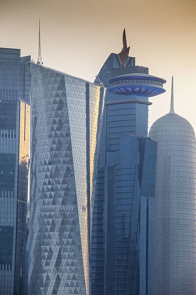 Qatar, Doha, West Bay buildings