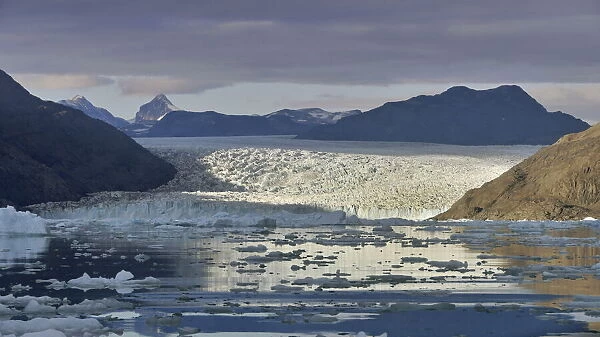 Qooroq glacier from Qooroq Fjord, Greenland