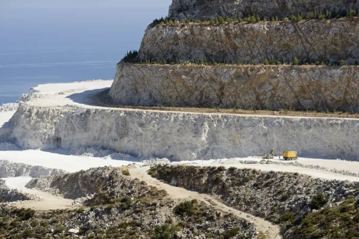 Framed Print : A quarry in Mochlos, Crete, Greece, Europe