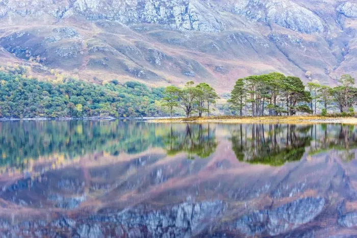 Framed Print : Quiet evening on Loch Maree, Wester Ross, Highlands, Scotland