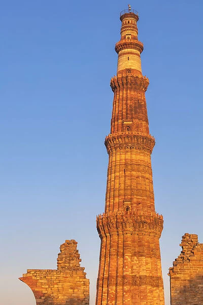 Qutb Minar minaret, 13th century, Qutb Minar complex, Delhi, India