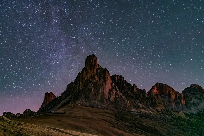 Framed Print : Ra Gusela Under the Stars, Passo Giau, Cortina, Belluno Province, Dolomites, Italy Framed Print : Ra Gusela Under the Stars, Passo Giau, Cortina, Belluno Province, Dolomites, Italy
