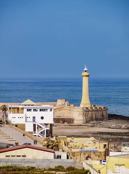 Rabat Lighthouse, elevated view, Rabat-Sale-Kenitra Region, Morocco