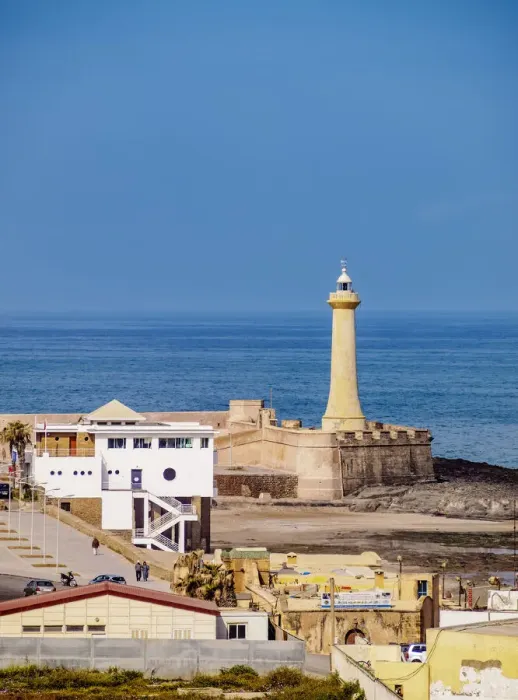 Framed Print : Rabat Lighthouse, elevated view, Rabat-Sale-Kenitra Region, Morocco Framed Print : Rabat Lighthouse, elevated view, Rabat-Sale-Kenitra Region, Morocco
