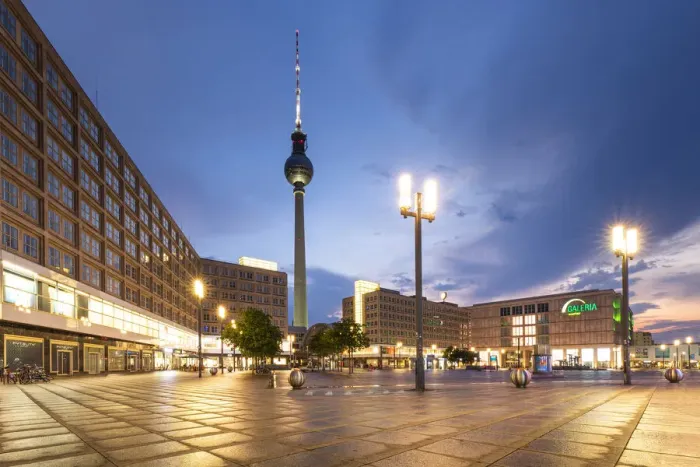 Framed Print : Radio tower and Potsdamer Platz, Berlin, Germany Framed Print : Radio tower and Potsdamer Platz, Berlin, Germany
