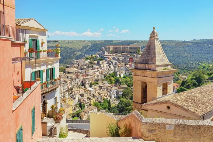 Framed Print : Ragusa Ibla view from Santa Maria delle scale church, Ragusa Ibla, Ragusa province, Sicily, Italy Framed Print : Ragusa Ibla view from Santa Maria delle scale church, Ragusa Ibla, Ragusa province, Sicily, Italy