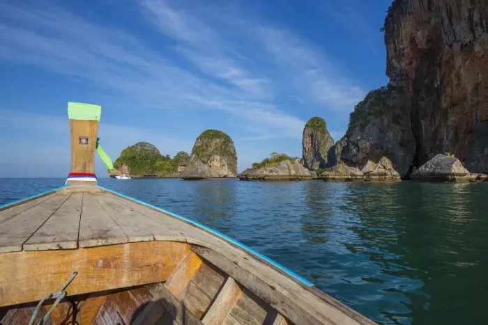 Framed Print : Railay Peninsula, Phang Nga Bay, Krabi Province, Thailand
