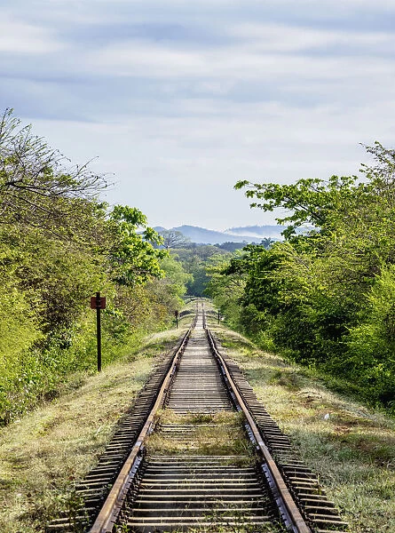 Railroad tracks at Valle de los Ingenios, Sancti Spiritus Province, Cuba