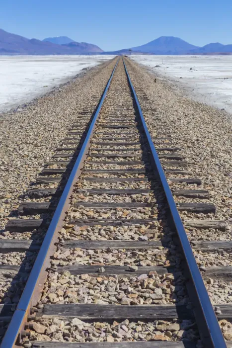 Framed Print : Railway to Chile, Uyuni salt flat, Salar de Uyuni, Potosi department, Bolivia Framed Print : Railway to Chile, Uyuni salt flat, Salar de Uyuni, Potosi department, Bolivia