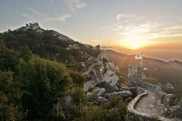 Ramparts of the Castelo dos Mouros (Castle of the Moors), dating back to the 10th century