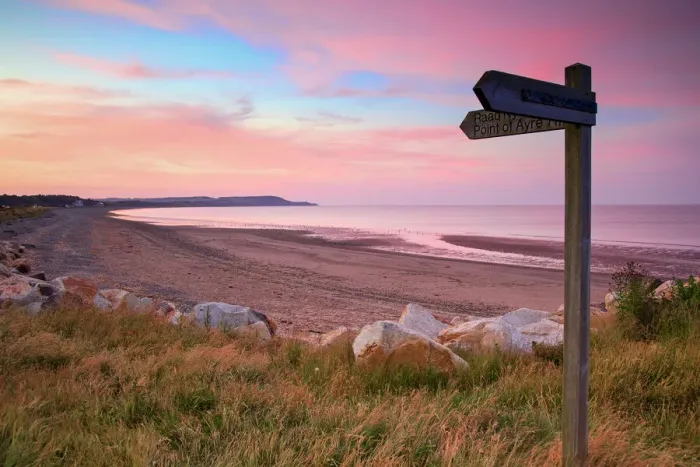 Framed Print : Ramsey Beach at Sunset, Isle of Man Framed Print : Ramsey Beach at Sunset, Isle of Man