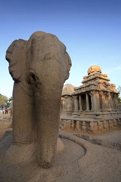 The Five Rathas, Mamallapuram (UNESCO World Heritage Site), Tamil Nadu, India