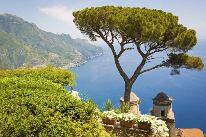 Framed Print : Ravello, Amalfi Coast, Sorrento, Italy. View of the coastline from Villa Rufolo Framed Print : Ravello, Amalfi Coast, Sorrento, Italy. View of the coastline from Villa Rufolo