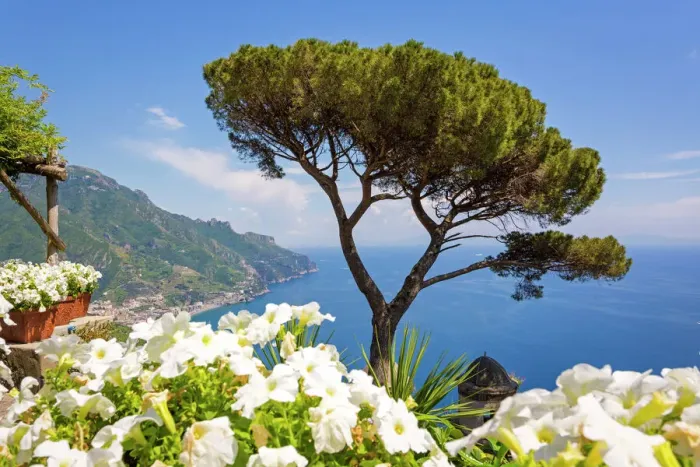 Framed Print : Ravello, Amalfi Coast, Sorrento, Italy. View of the coastline from Villa Rufolo Framed Print : Ravello, Amalfi Coast, Sorrento, Italy. View of the coastline from Villa Rufolo