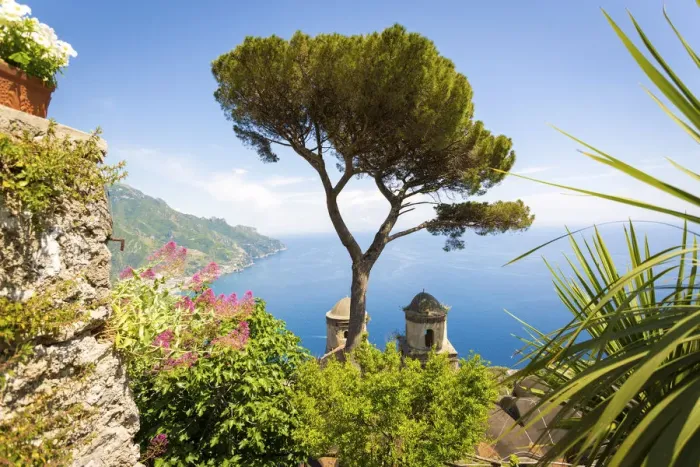 Framed Print : Ravello, Amalfi Coast, Sorrento, Italy. View of the coastline from Villa Rufolo Framed Print : Ravello, Amalfi Coast, Sorrento, Italy. View of the coastline from Villa Rufolo