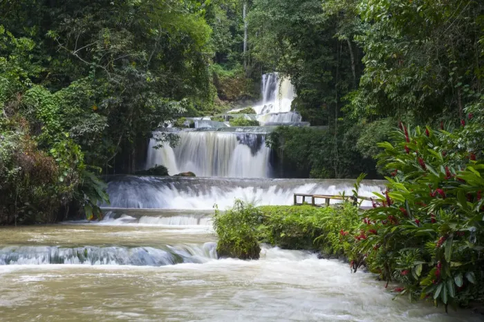 Framed Print : Reach Falls, St. Elizabeth Parish, Jamaica, Caribbean Framed Print : Reach Falls, St. Elizabeth Parish, Jamaica, Caribbean