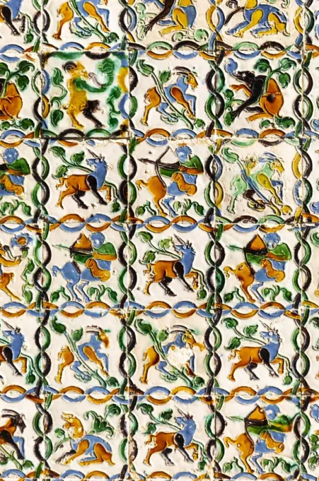 Framed Print : Real Alcazar azulejos details. Seville, Andalucia, Spain Framed Print : Real Alcazar azulejos details. Seville, Andalucia, Spain