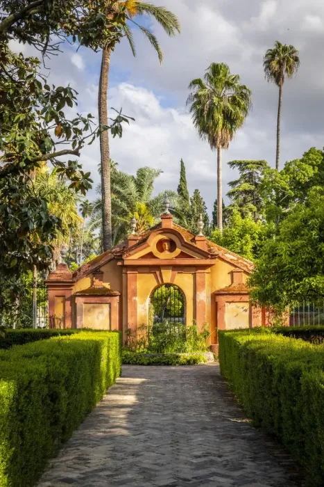 Framed Print : Real Alcazar gardens. Seville, Andalucia, Spain Framed Print : Real Alcazar gardens. Seville, Andalucia, Spain
