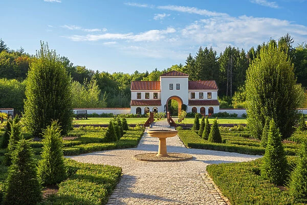 Reconstructed roman house Villa Borg, Perl, Saarland, Germany