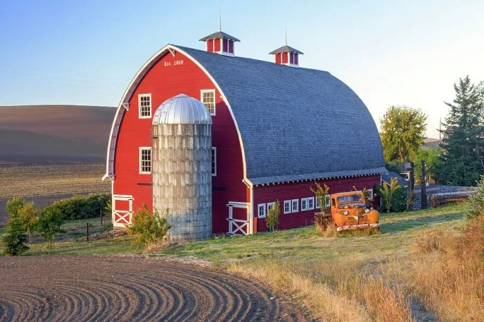 Framed Print : Red barn and derelict truck, Hwy 272 between Colfax and Palouse, Washington, USA Framed Print : Red barn and derelict truck, Hwy 272 between Colfax and Palouse, Washington, USA
