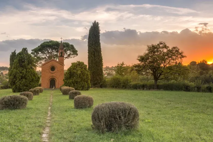 Framed Print : the red church of Pomelasca at sunset, Inverigo, Brianza, Como province, Lombardy Framed Print : the red church of Pomelasca at sunset, Inverigo, Brianza, Como province, Lombardy