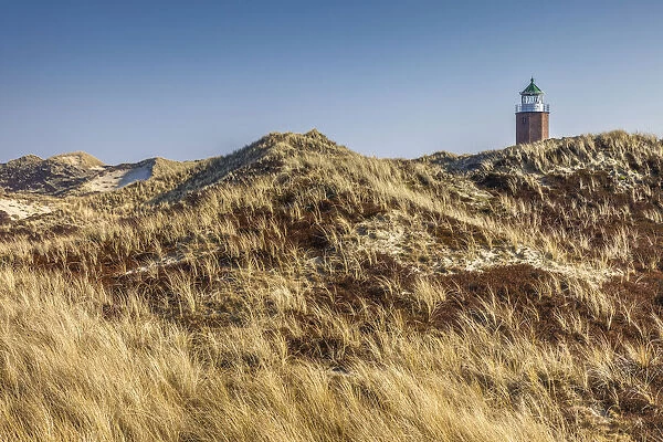 Red Cliff lighthouse in Kampen, Sylt, Schleswig-Holstein, Germany