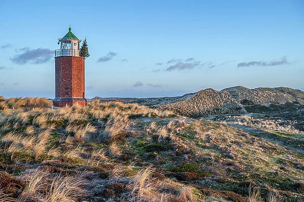 Red Cliff lighthouse at Kampen, Sylt Island, North Frisian Islands, Schleswig Holstein, Germany
