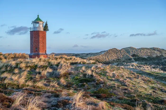 Framed Print : Red Cliff lighthouse at Kampen, Sylt Island, North Frisian Islands, Schleswig Holstein, Germany Framed Print : Red Cliff lighthouse at Kampen, Sylt Island, North Frisian Islands, Schleswig Holstein, Germany