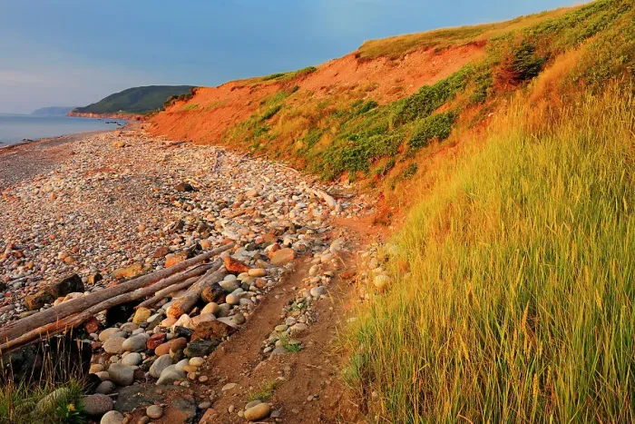 Framed Print : Red cliffs at sunset on Cabot Trail Pleasant Bay Nova Scotia, Canada Framed Print : Red cliffs at sunset on Cabot Trail Pleasant Bay Nova Scotia, Canada