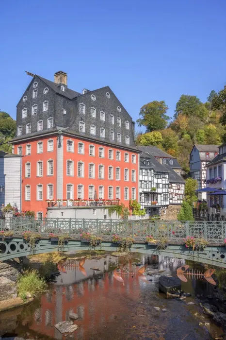 Framed Print : The red house at Monschau, Eifel, North Rhine Westphalia, Germany Framed Print : The red house at Monschau, Eifel, North Rhine Westphalia, Germany