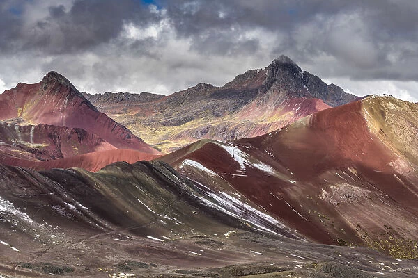 Red Valley near Rainbow Mountain, Cusco Region, Peru