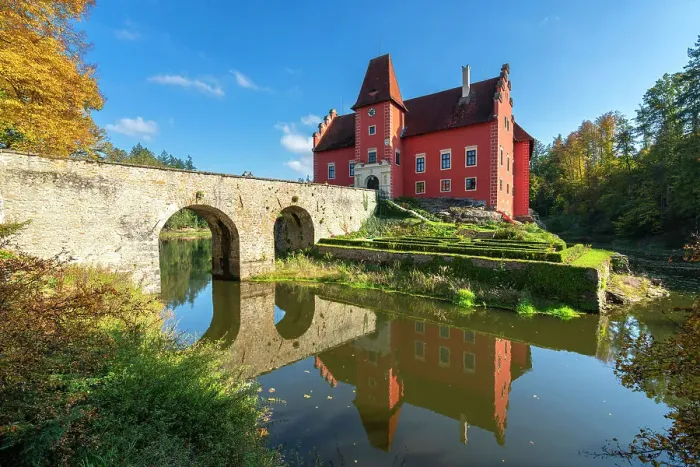 Framed Print : Reflection of Cervena Lhota Chateau, Pluhuv Zdar, Jindrichuv Hradec District, South Bohemian Region, Czech Republic Framed Print : Reflection of Cervena Lhota Chateau, Pluhuv Zdar, Jindrichuv Hradec District, South Bohemian Region, Czech Republic