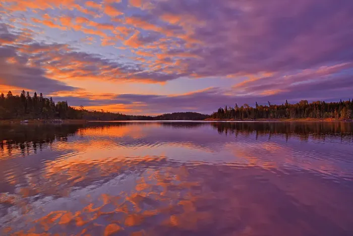 Framed Print : Reflection in Middle Lake at sunrise Kenora, Ontario, Canada Framed Print : Reflection in Middle Lake at sunrise Kenora, Ontario, Canada